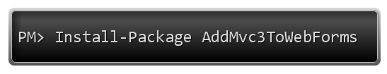 install-package AddMvc3ToWebForms