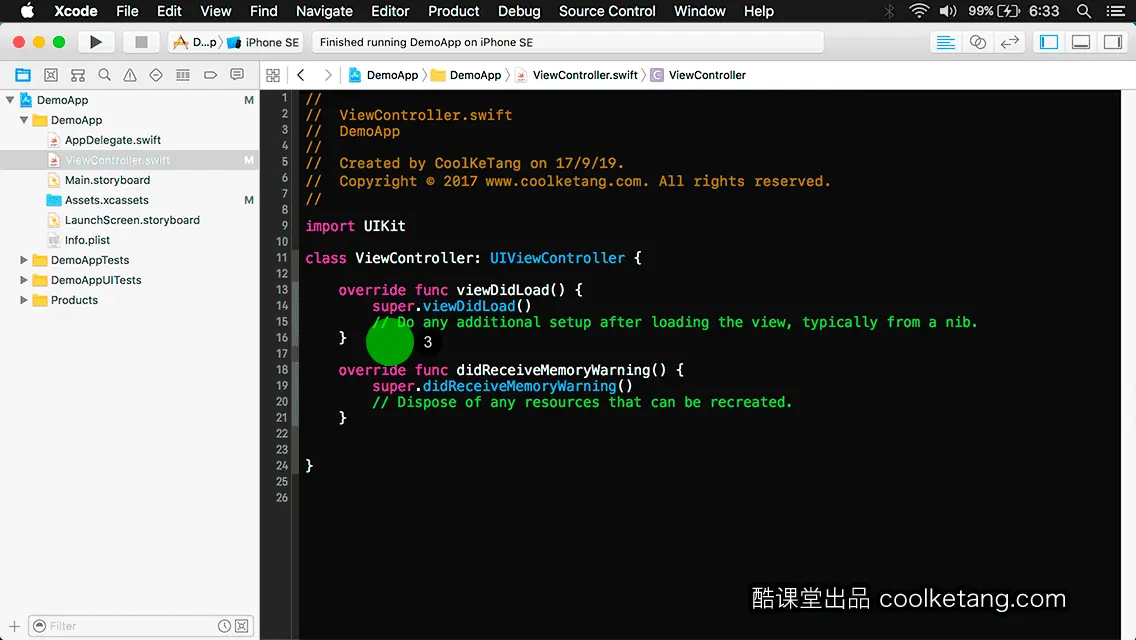 互动教程 for Xcode9 & Swift4-酷课堂