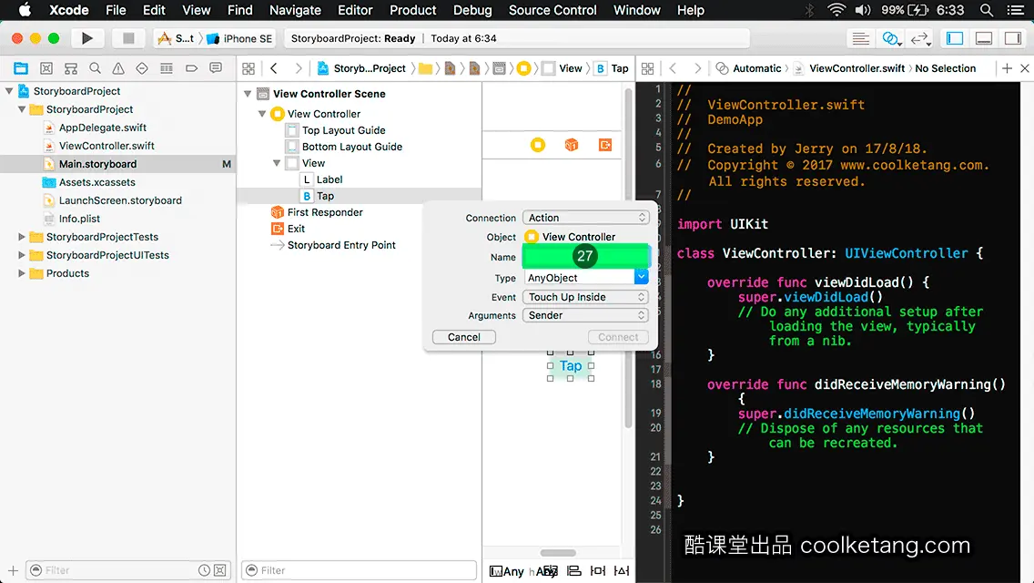 互动教程 for Xcode9 & Swift4-酷课堂