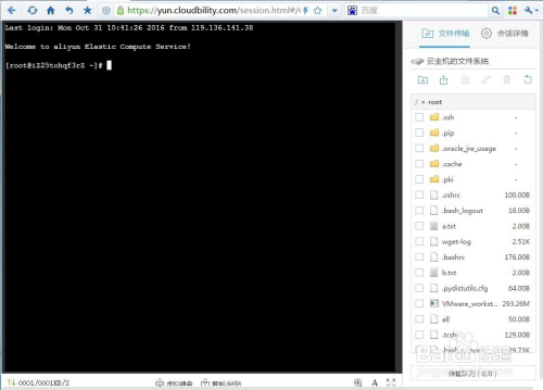 阿里云登录 Linux主机方法