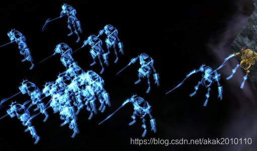 火炬之光里骷髅怪被建筑物遮挡时呈现出的X光效果