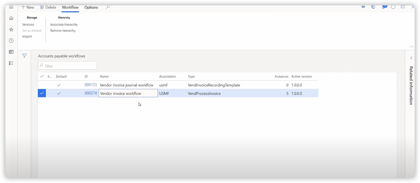 Dynamics 365 finance 供应商发票自动化