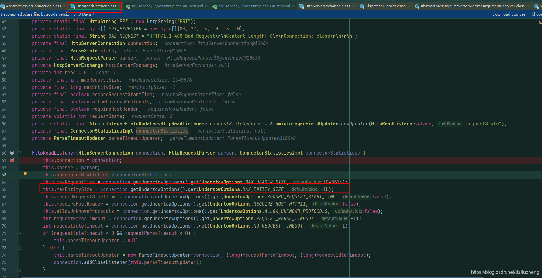 spring-boot 配置 Undertow 服务器中 请求体得大小_undertowconfig 怎么设置undertowoptions传 ...