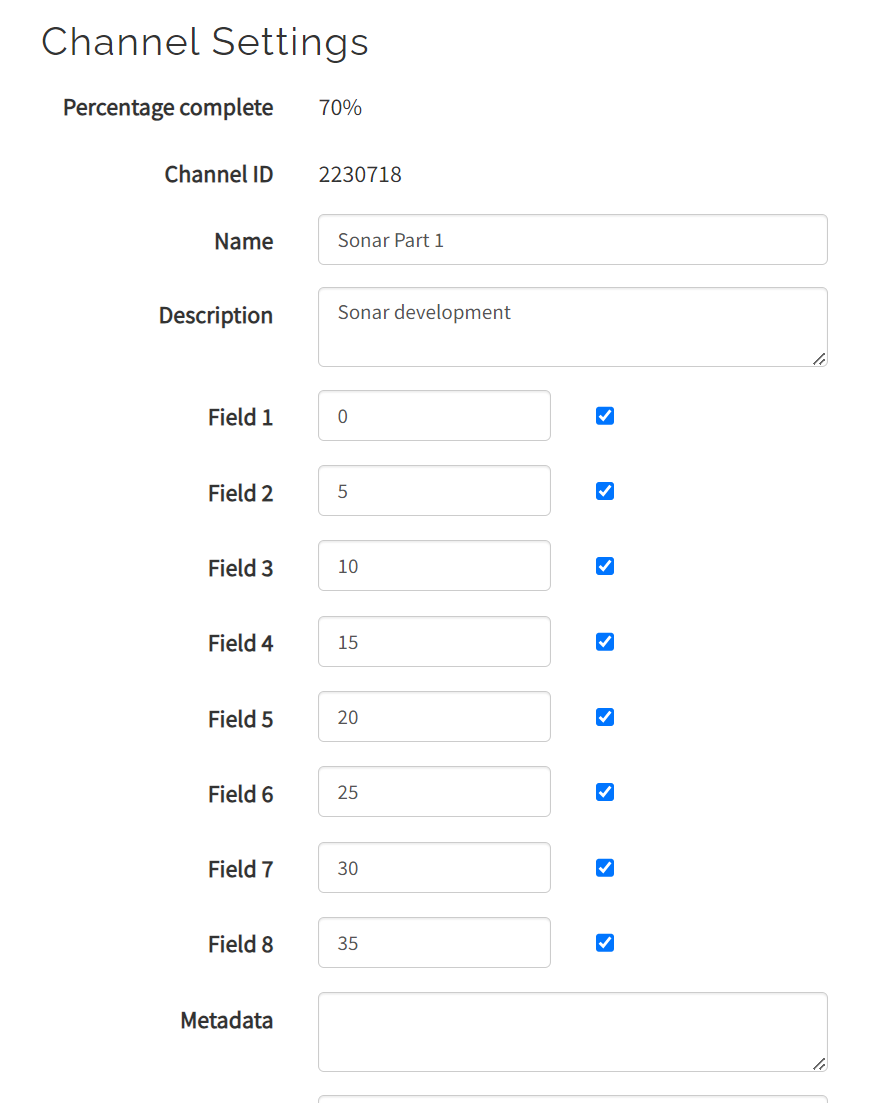Channel Settings