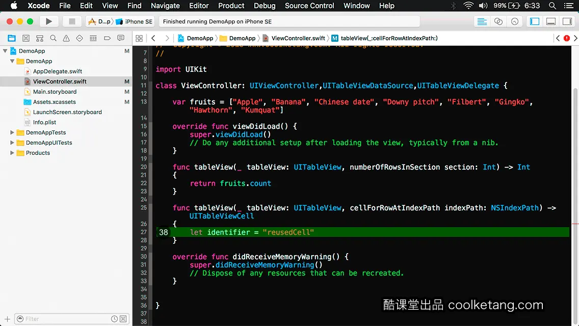 互动教程 for Xcode9 & Swift4-酷课堂