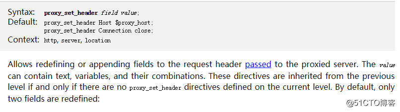 nginx proxy_set_header设置、自定义header