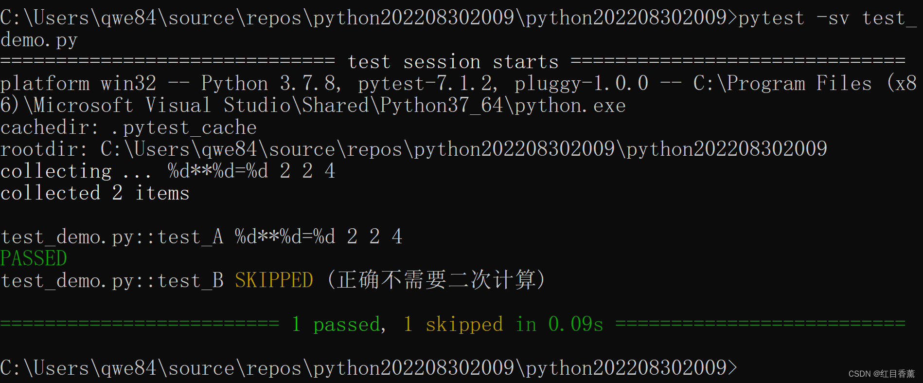 猿创征文|Python基础——Visual Studio版本——pytest_visualstudio设置pytest-CSDN博客