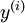 \textstyle y^{(i)}