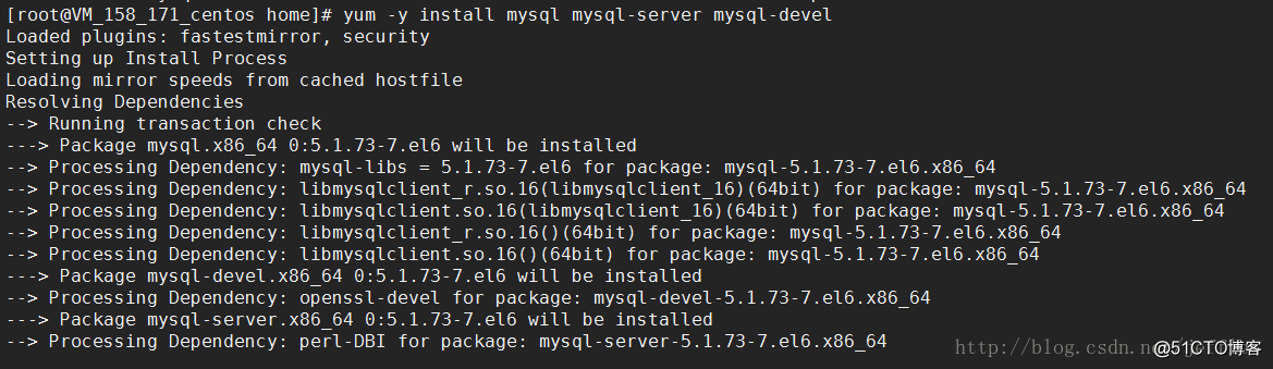 CentOS6.8下使用yum安装mysql，并远程登陆mysql