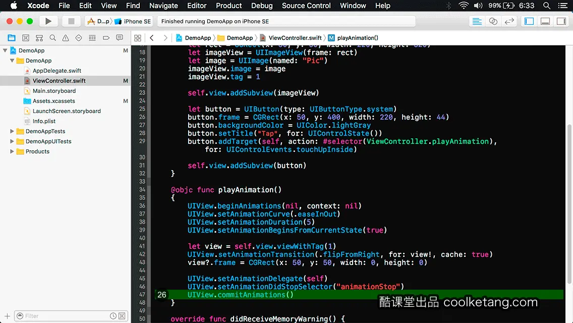 互动教程 for Xcode9 & Swift4-酷课堂