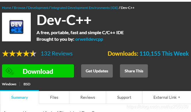 Dev-c++下载界面