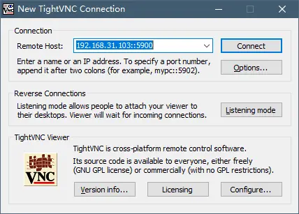 TightVNC Viewer