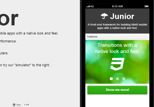 HTML5 Junior框架免费赠品开源下载