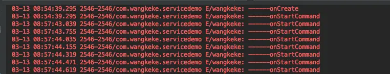 多次执行startService