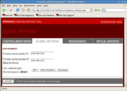 RedHat5实现负载均衡（LVS--DR方法实现）