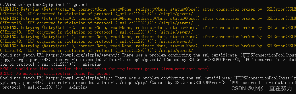 Could notfetch RL https://pypi.org/simple/pip/_could not fetch rl-CSDN博客