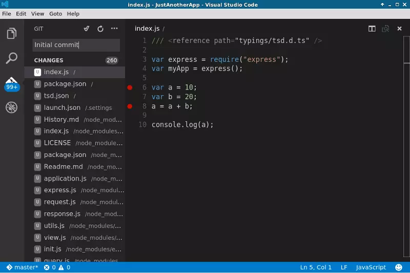 Git ready to commit