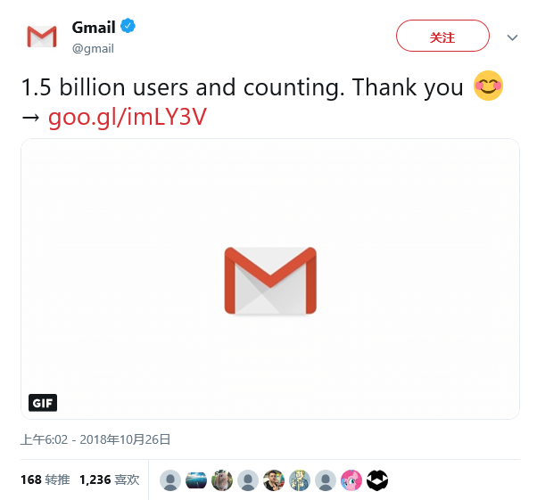 Google Gmail已有15亿用户！！！Google Gmail已有15亿用户！！！