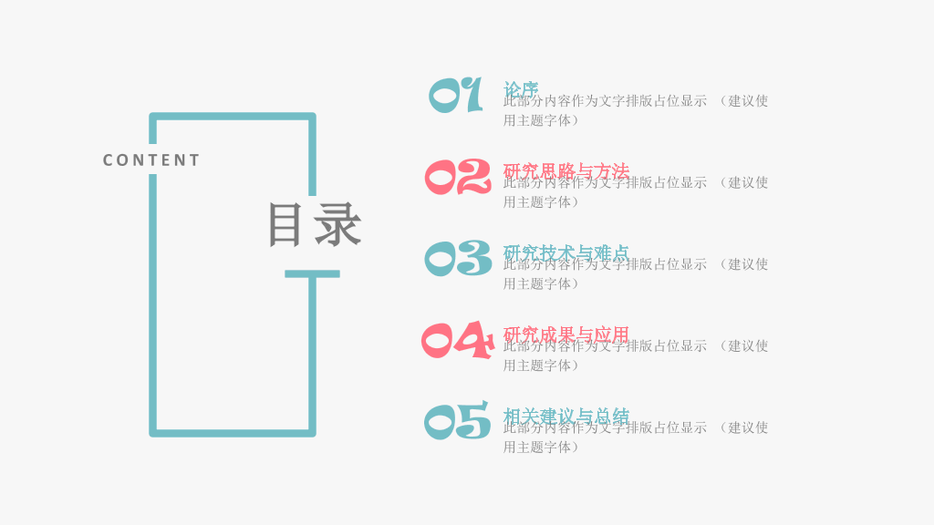 小清新毕业论文答辩PPT (2)2