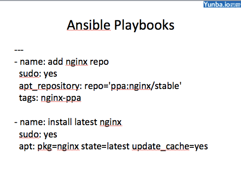 ansible playbook举例