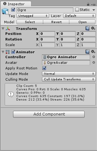 AnimatorOverrideControllerInUseOnGameObject