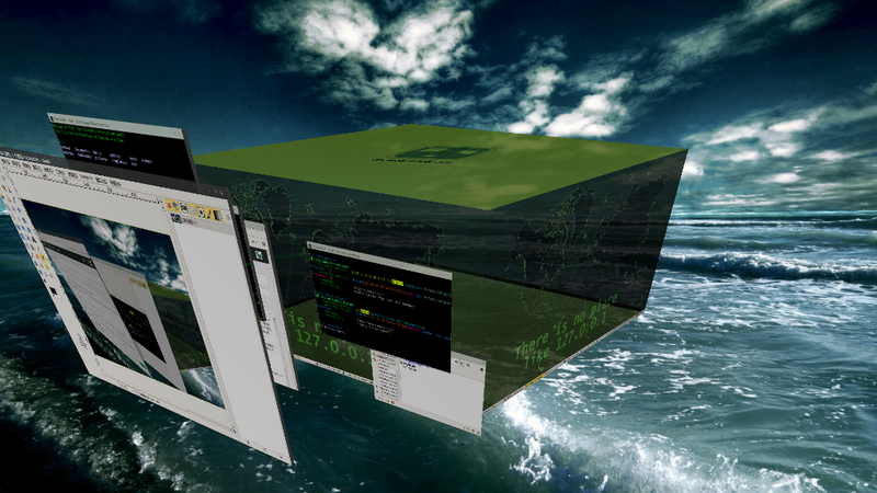 Compiz desktop cube