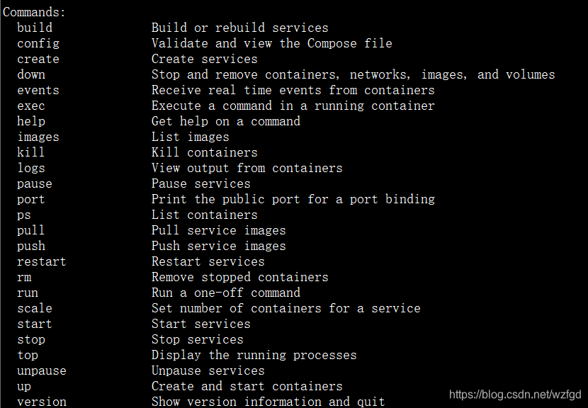 docker-compose commands