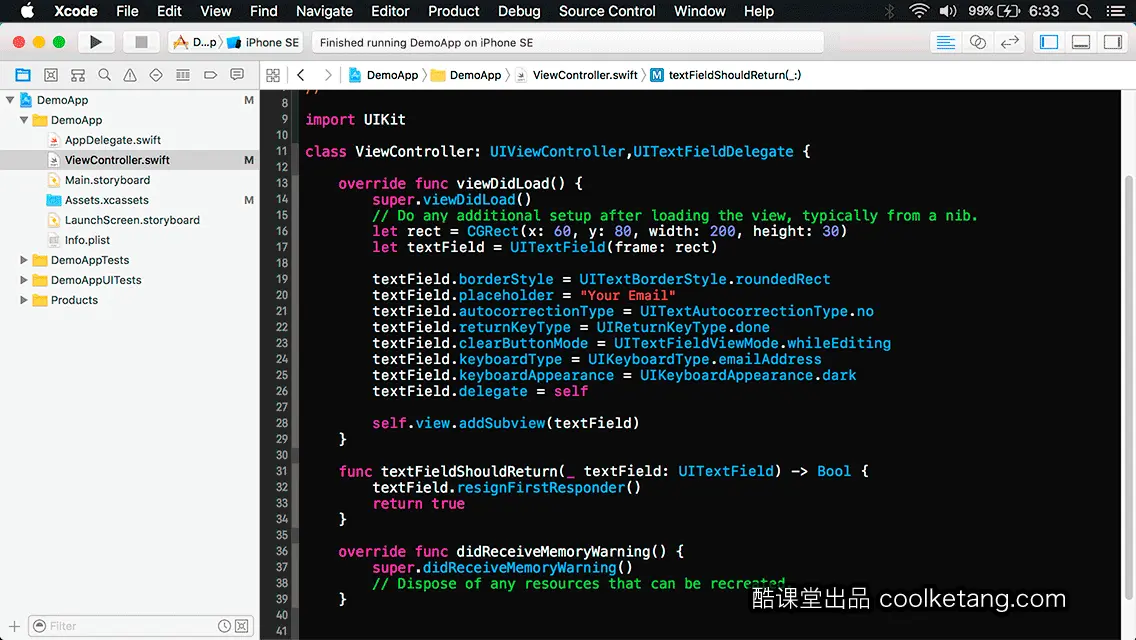 互动教程 for Xcode9 & Swift4-酷课堂