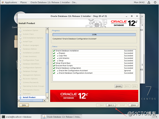 Centos7安装Oracle-12c
