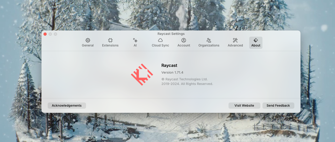 Raycast Pro for Mac v1.71.4 - 软件快捷启动器