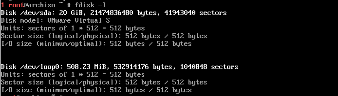 fdisk -l