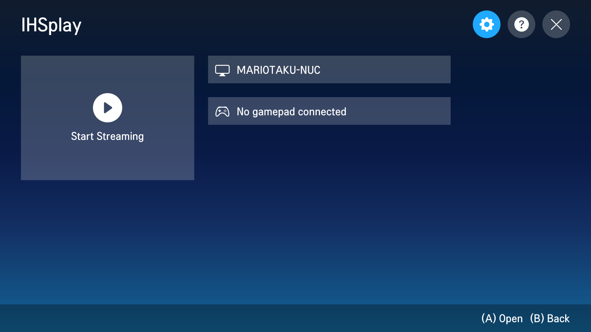 Home UI