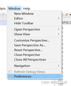 图1 Windows=>Preference在这里插入图片描述