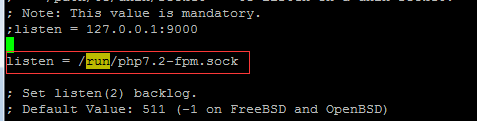 设置sock文件路径