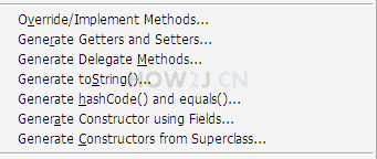 toString getter setter æé æ¹æ³çå¿«éçæ