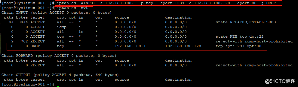 iptables 语法、iptables filter表小案例