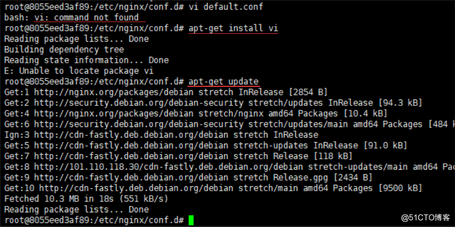 docker容器中没有vi