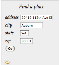 地方视图的左侧菜单
