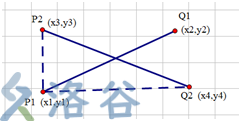 判断线段有无相交