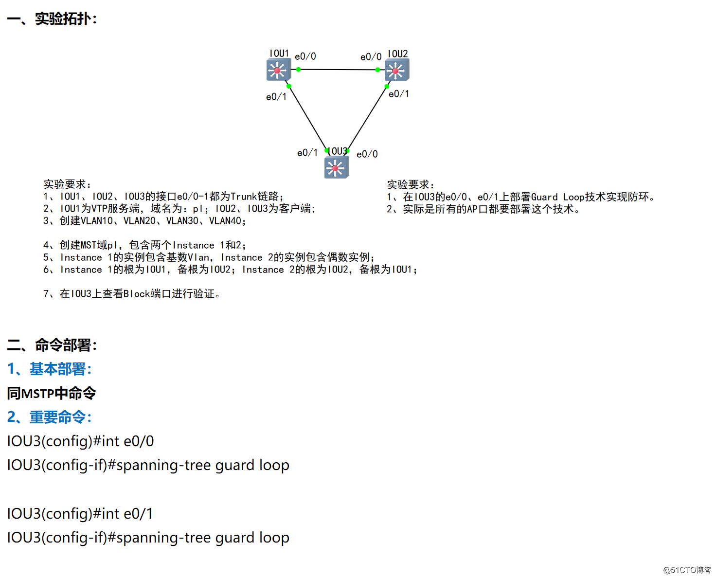 22-Loop Guard 环路防护//IOU模拟