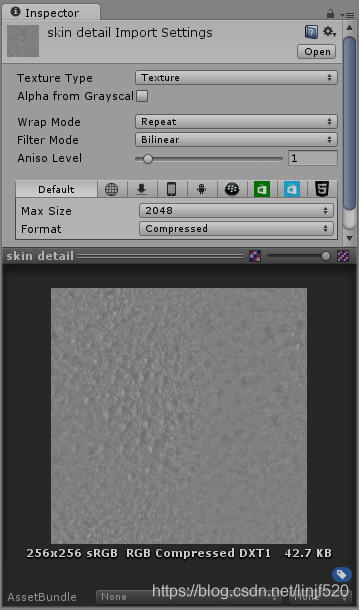 The Albedo skin pore detail texture