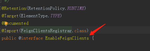 启用feign客户端