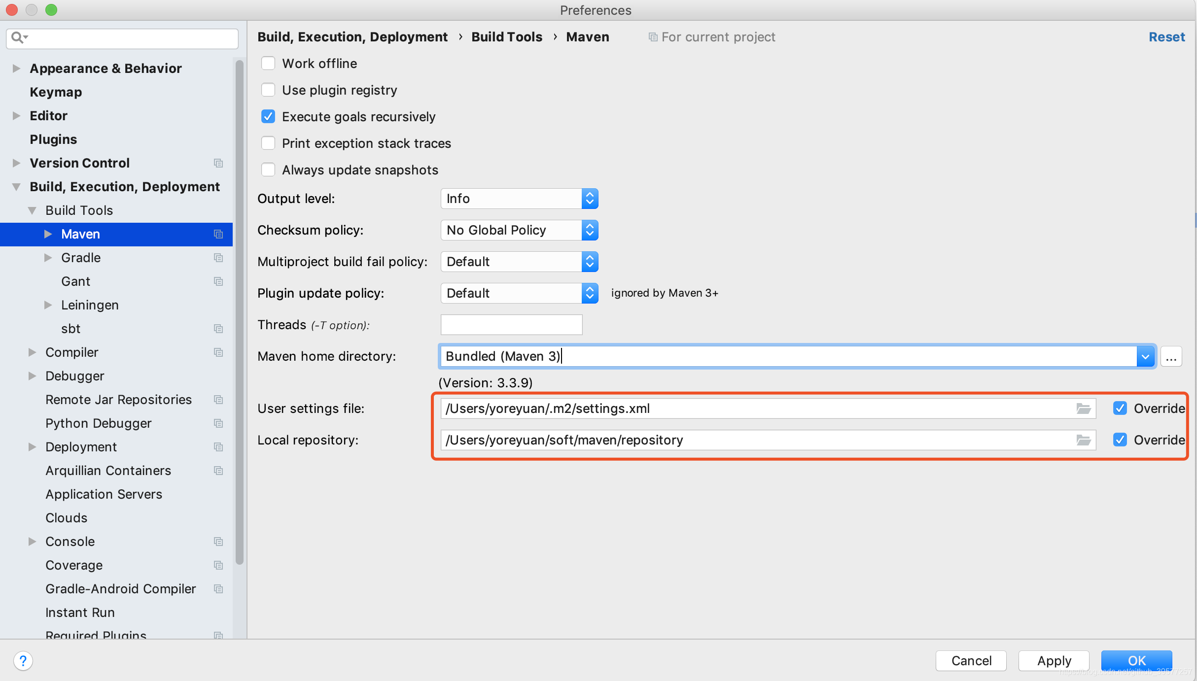 Maven Settings