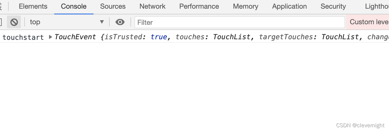 第一次在webview中点击时控制台的打印