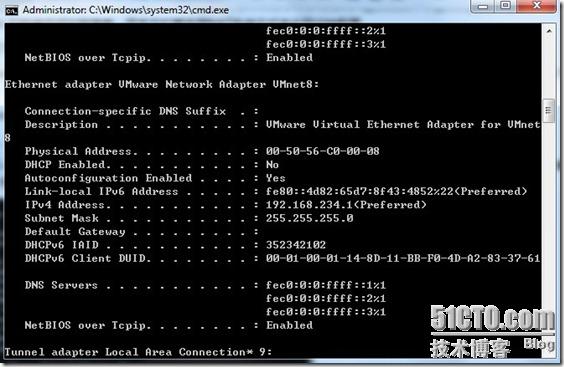 Vmnet8配置