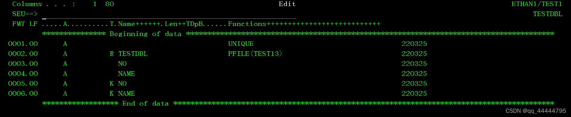 AS400:LOGICAL FILE_as400语言lf创建-CSDN博客