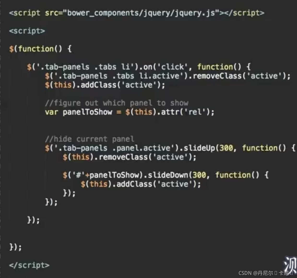 jQuery实现手写选项卡-CSDN博客