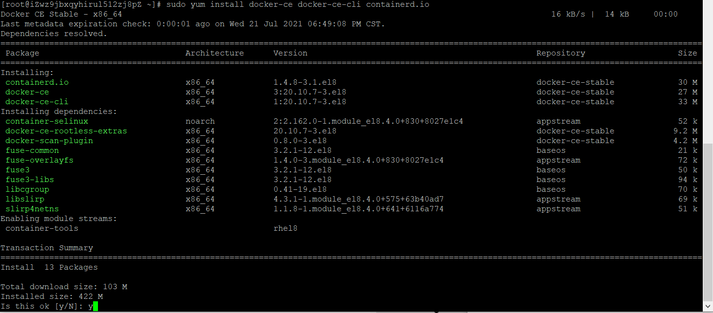 安装docker