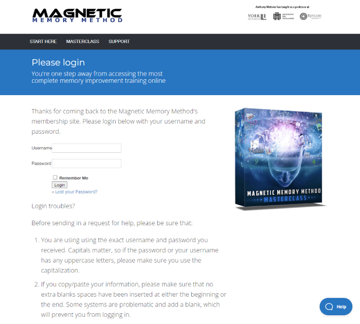 WordPress 网站会员登录示例