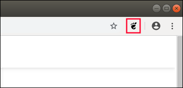 GNOME Icon in the Chrome toolbar